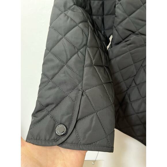 Calvin Klein Quilted Water Resistant Button Front Jacket Size L Black Womens - Picture 5 of 11